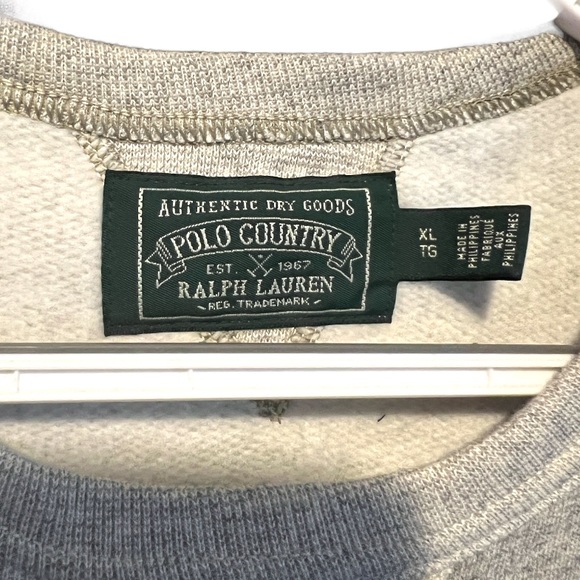 New Polo Ralph Lauren Grey US-RL Tactical Sweatshirt - Picture 3 of 3